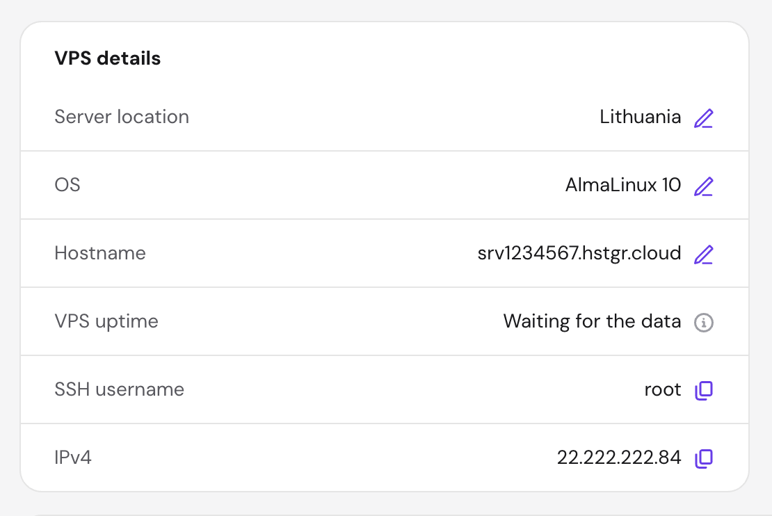 hpanel-vps-overview-panelaccess Hostinger VPS hPanel Panel access
