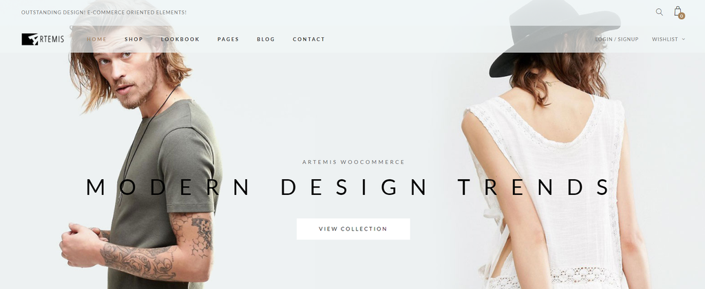 Th&egrave;me WordPress d'e-commerce Artemis