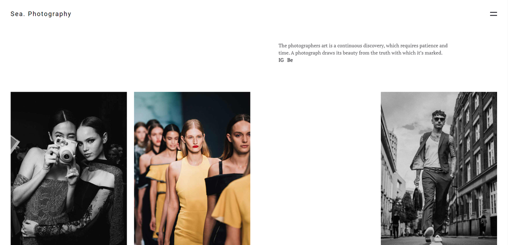 Gallery Sea WordPress Portfolio Theme