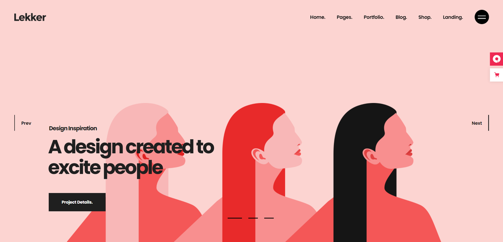 Lekker WordPress Portfolio Theme