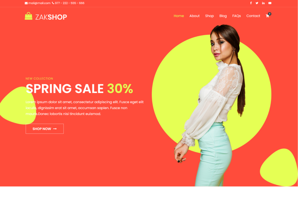 Th&egrave;me WordPress d'e-commerce Zakra