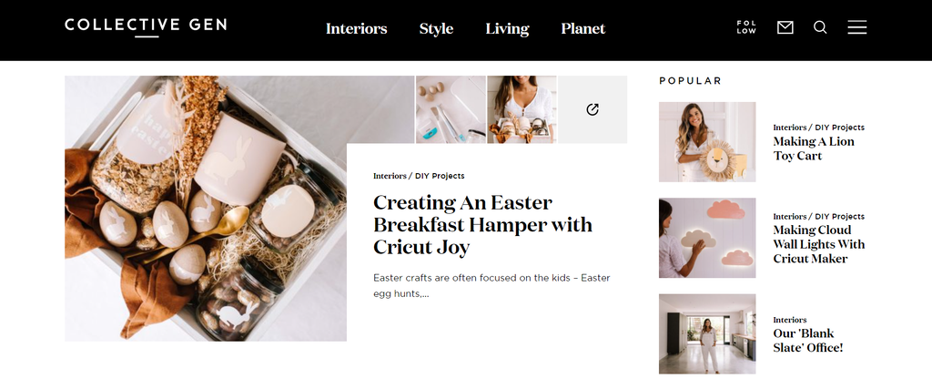 Reading recommendation sidebar example