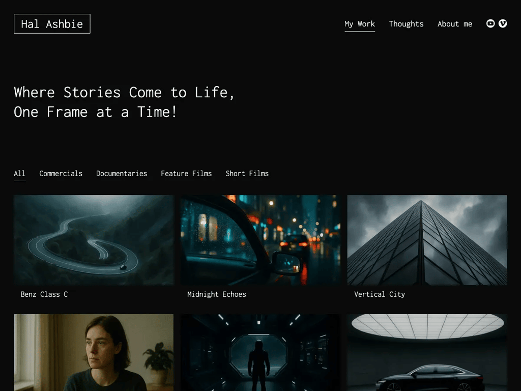 Video Film Portfolio WordPress theme