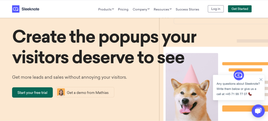 Sleeknote plugin banner