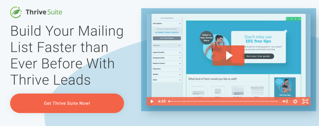 thrive leads plugin banner