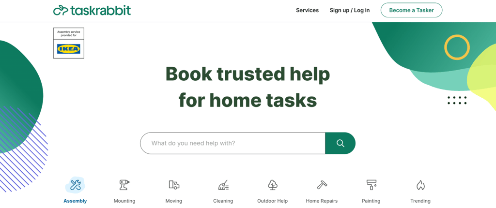 TaskRabbit homepage