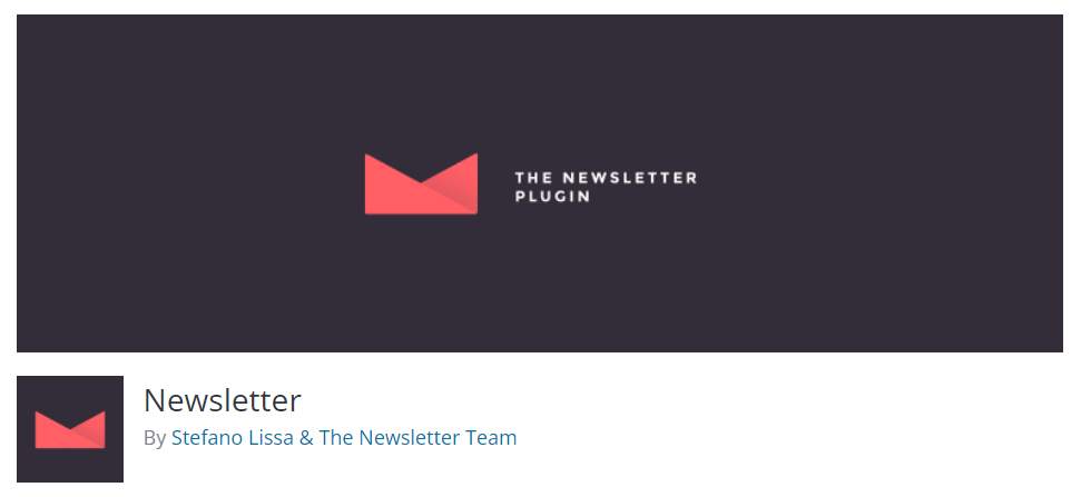 Newsletter WordPress plugin banner