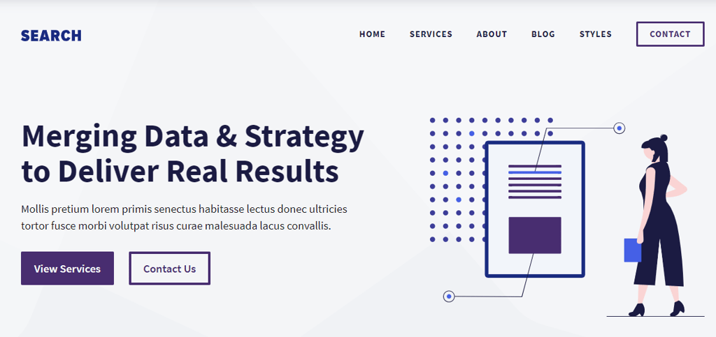 Screenshot of Generate Press WordPress theme