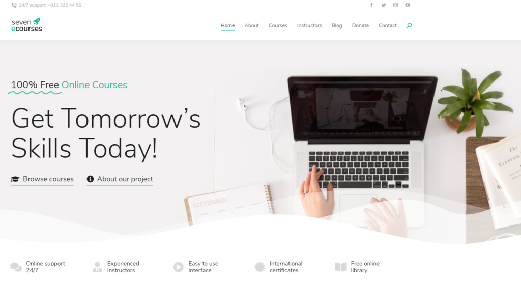 Screenshot of The7 WordPress theme