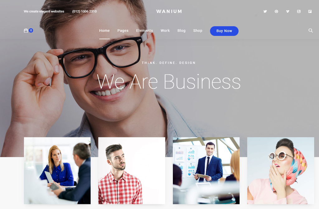 Screenshot of Wanium WordPress theme