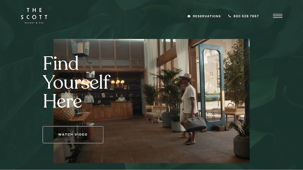 The Scott Resort & Spa's homepage