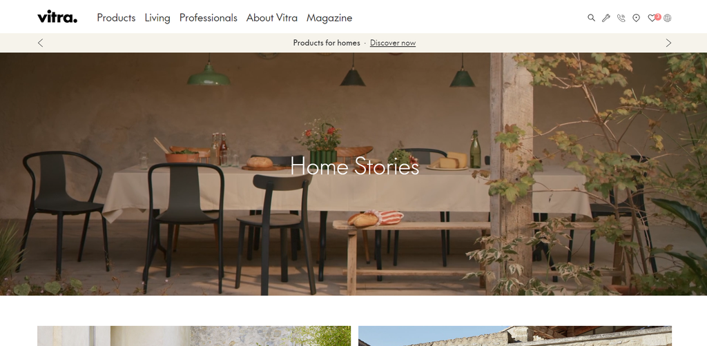 Vitra's homepage