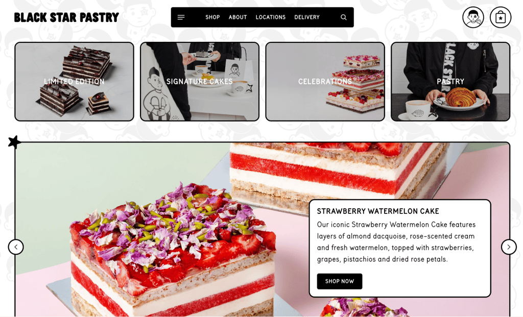 Black Star Pastry homepage