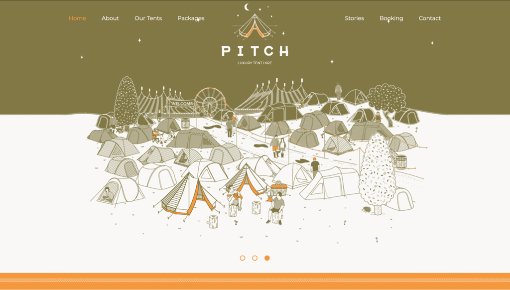 Pitch Tents homepage