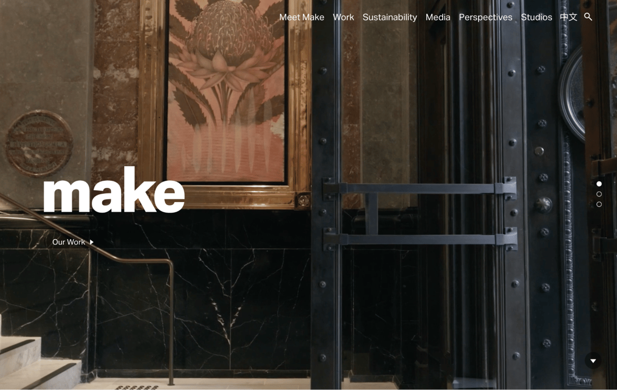 Make Architects homepage