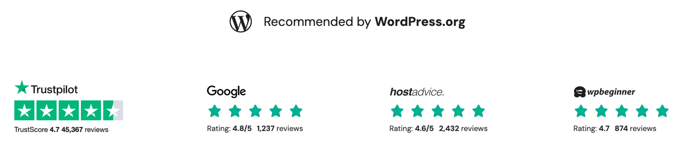 Hostinger ratings and social proof from multiple sources