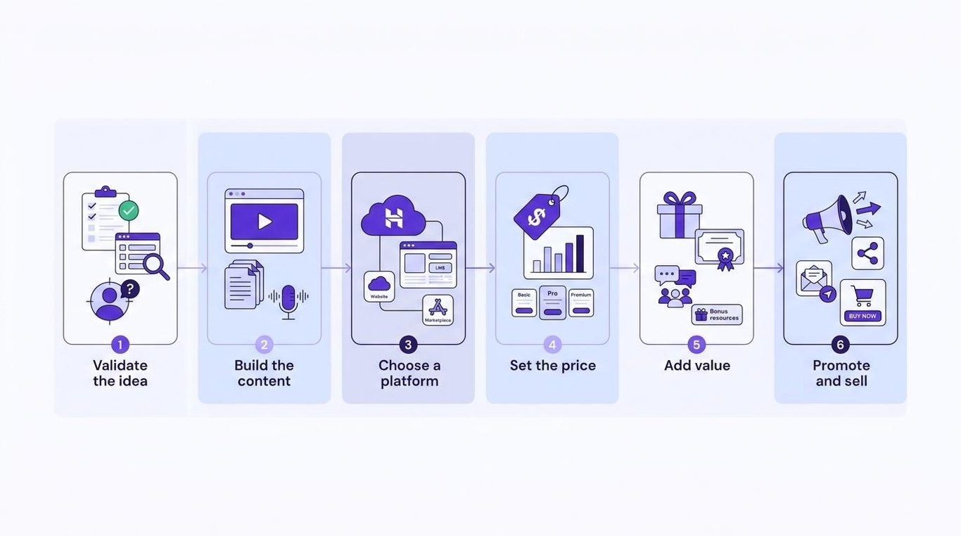 How to sell courses online in 6 steps