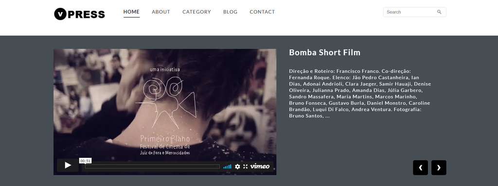 WordPress VPress Video Theme