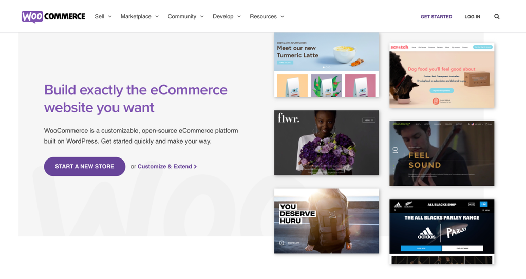 WooCommerce landing page