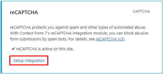 WordPress plugin reCAPTCHA setup integration steps.