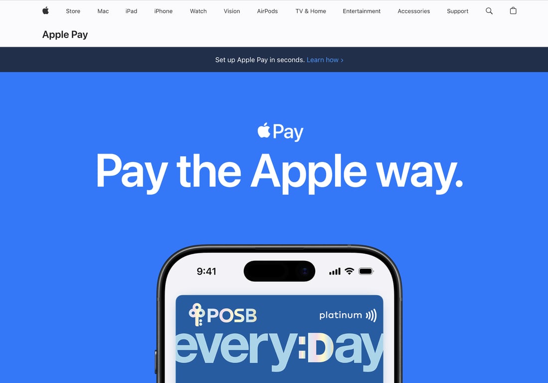 Apple Pay landing page