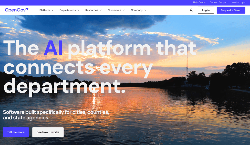 OpenGov homepage