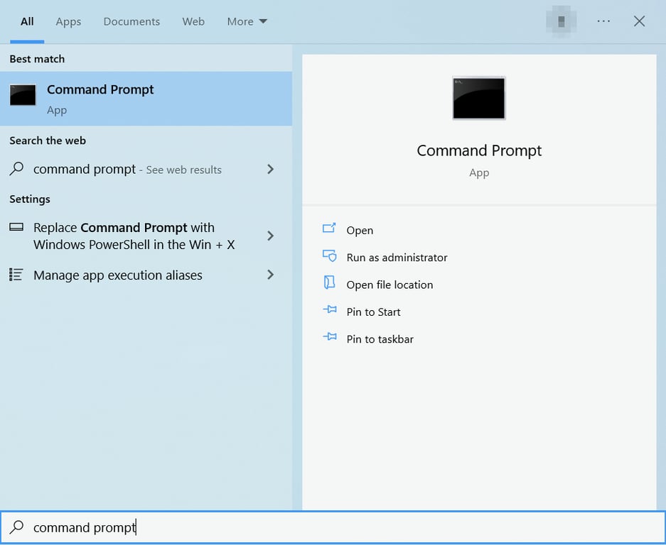 Command Prompt application
