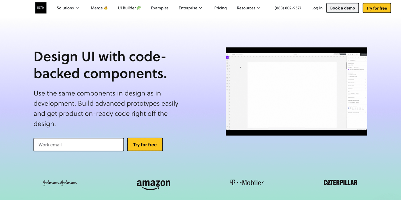 UXPin website home page