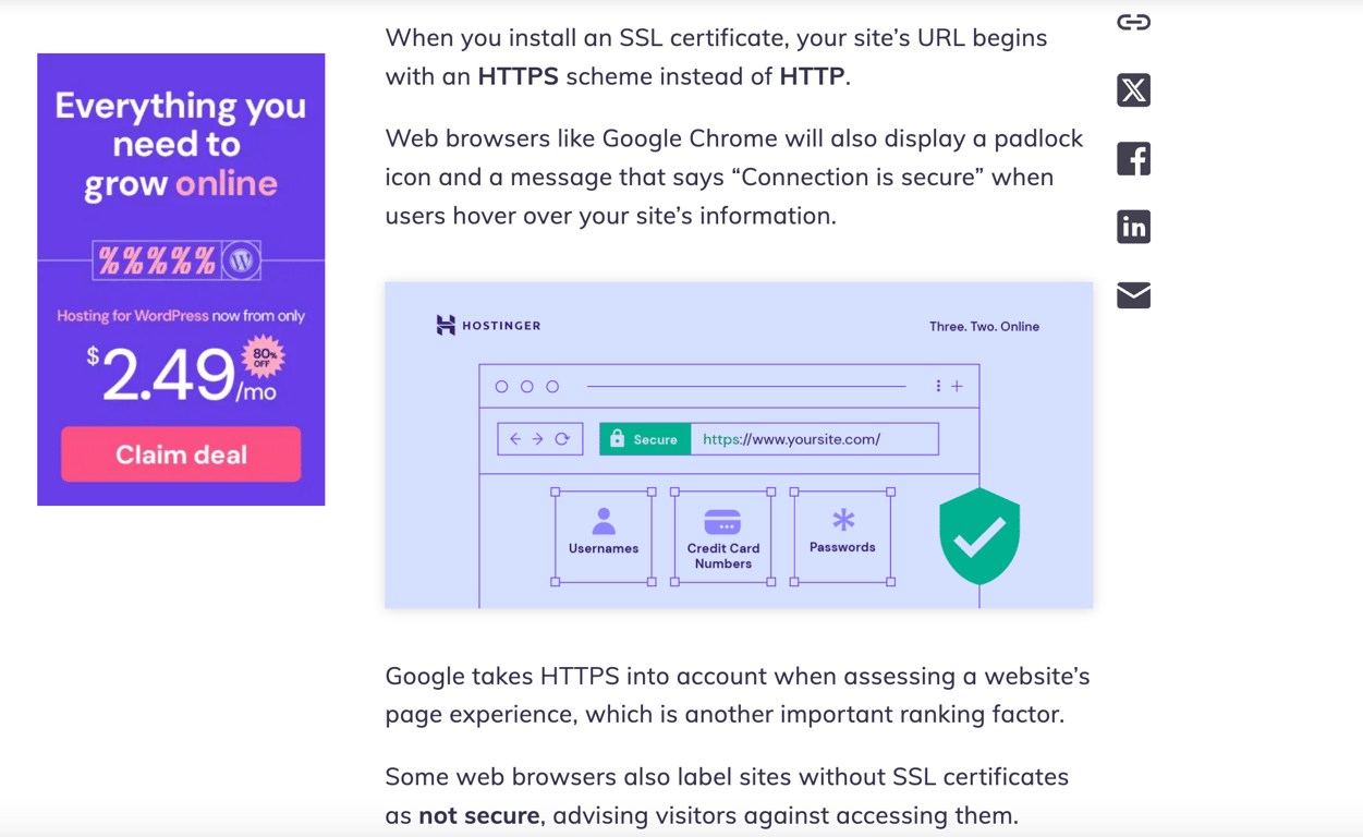 An illustration image example in a Hostinger Tutorials blog post