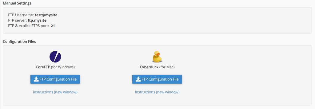 Configure the FTP Client