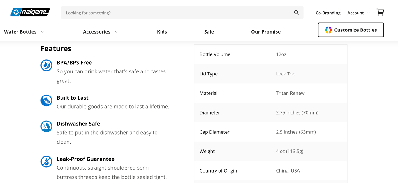 An example of custom fields implementation in an ecommerce website