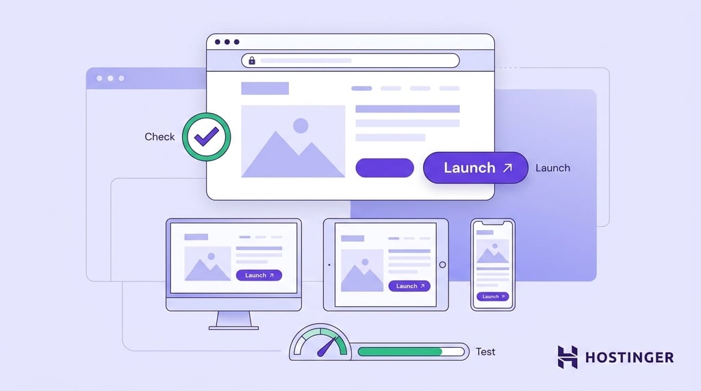 Test and launch your website