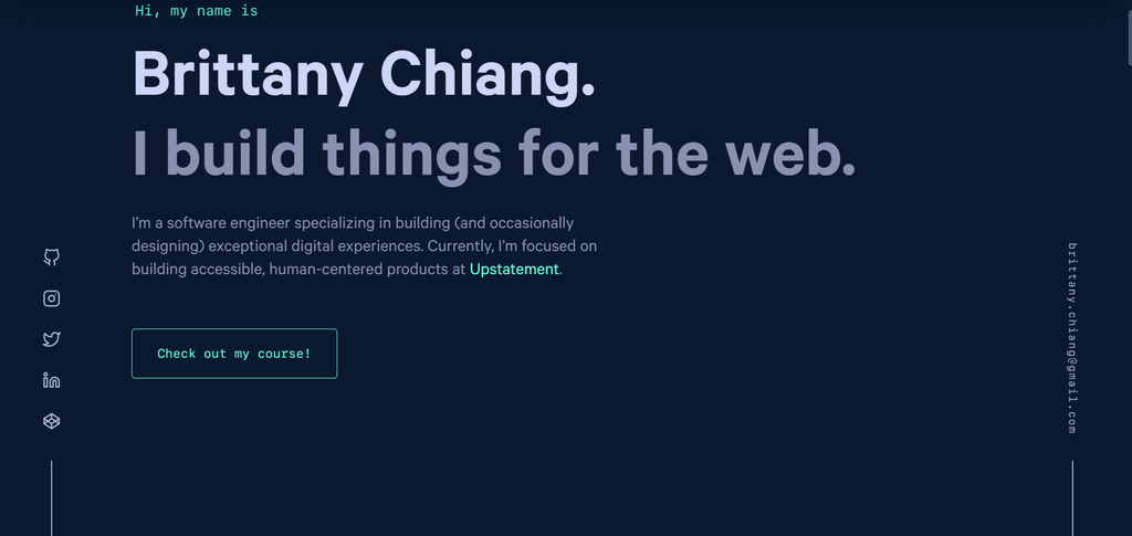 Brittany Chiang's portfolio website