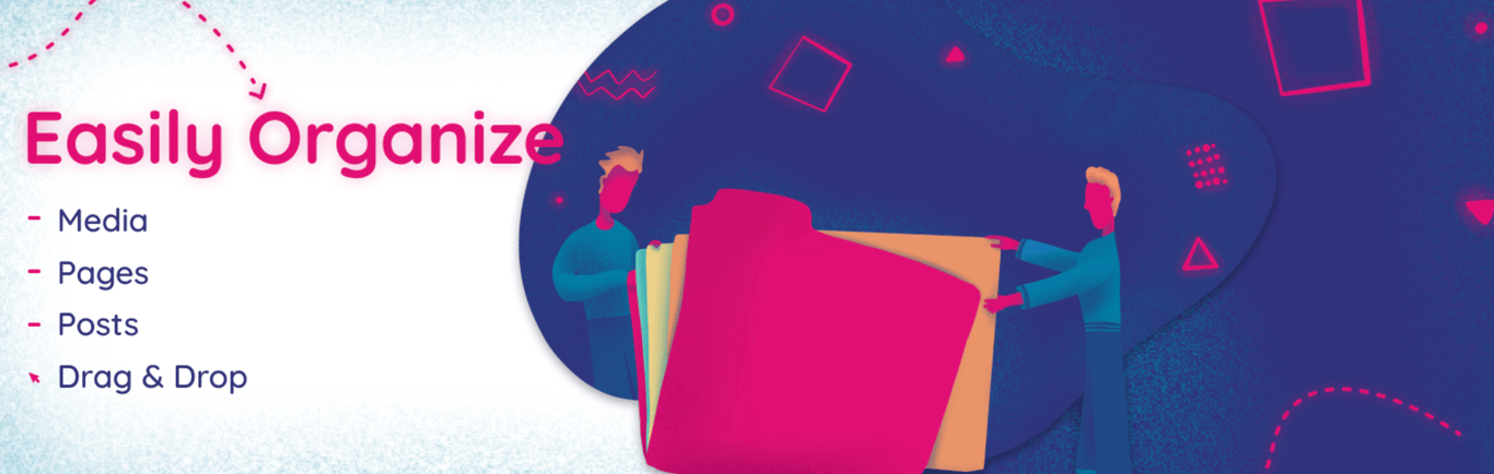 Screenshot of the Folders plugin page on Premio's website Folders plugin banner