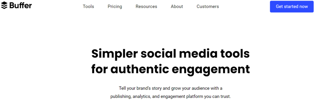 Buffer social media tool