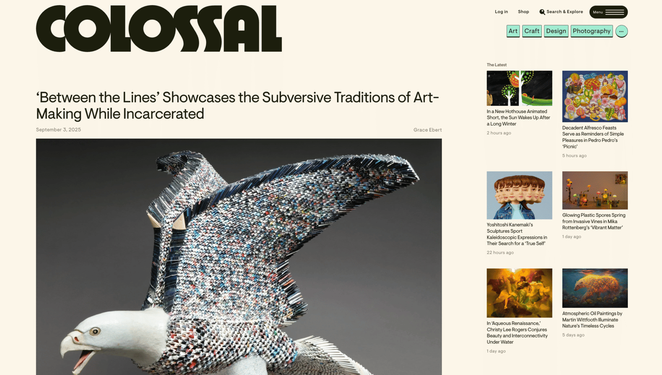 The Colossal blog homepage