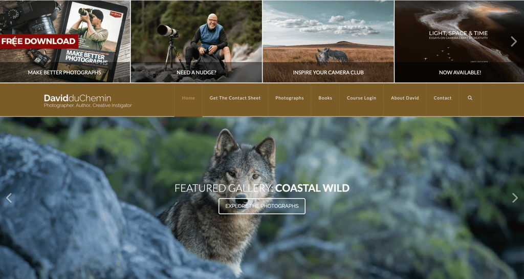 The David duChemin blog homepage
