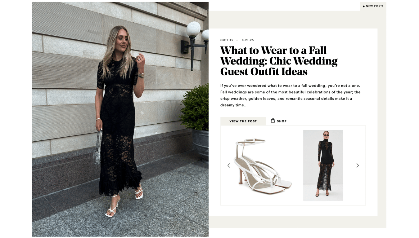 The Fashion Jackson blog homepage section