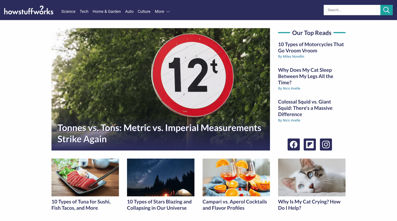 The HowStuffWorks blog homepage