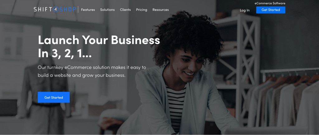 Shift4Shop homepage