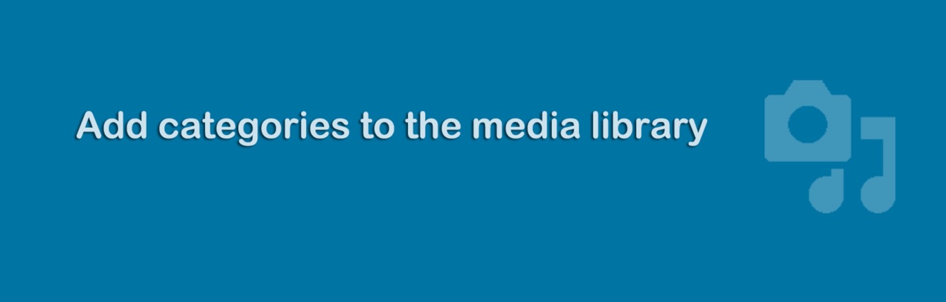 Media Library Categories Premium plugin banner on CodeCanyon Media Library Categories plugin banner