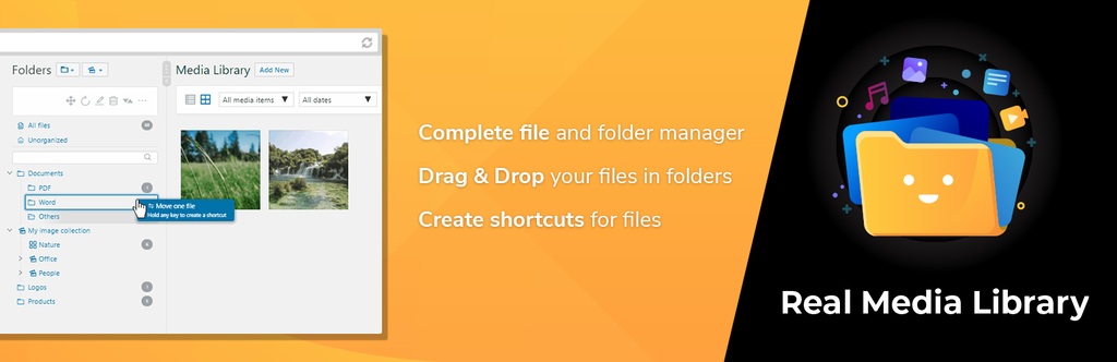 Real Media Library plugin banner Real Media Library plugin banner