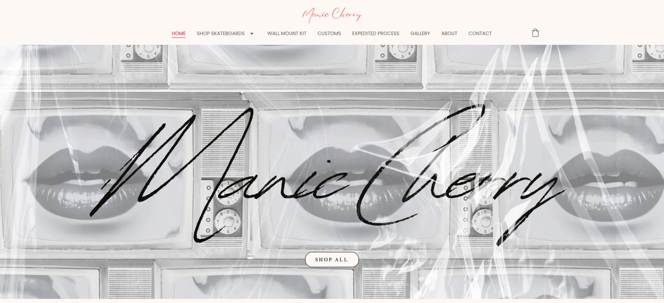 Manic Cherry homepage