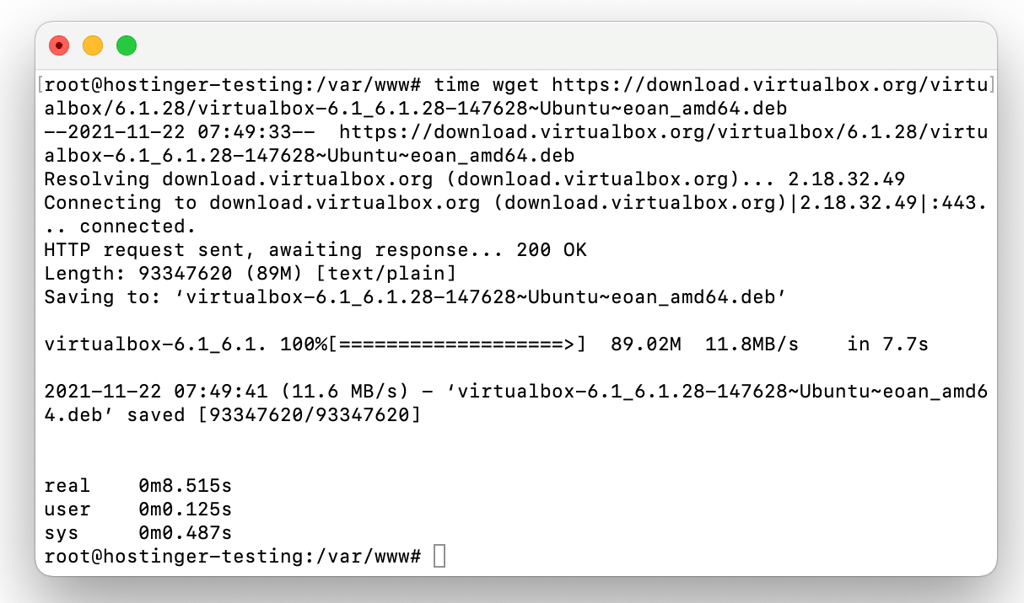 Downloading VirtualBox.