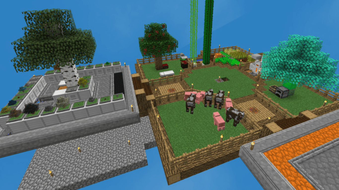 SkyFactory 4 modpack for Minecraft, a skyblock automation modpack