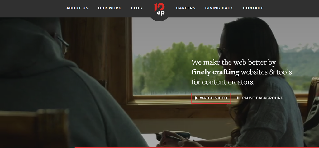 10up's homepage
