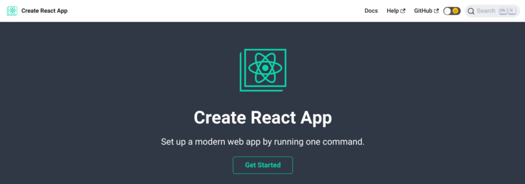 Create React App.