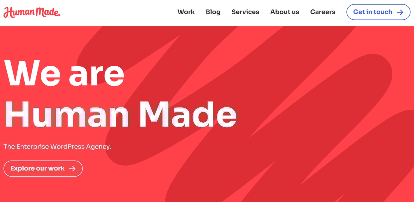 Human Made's homepage