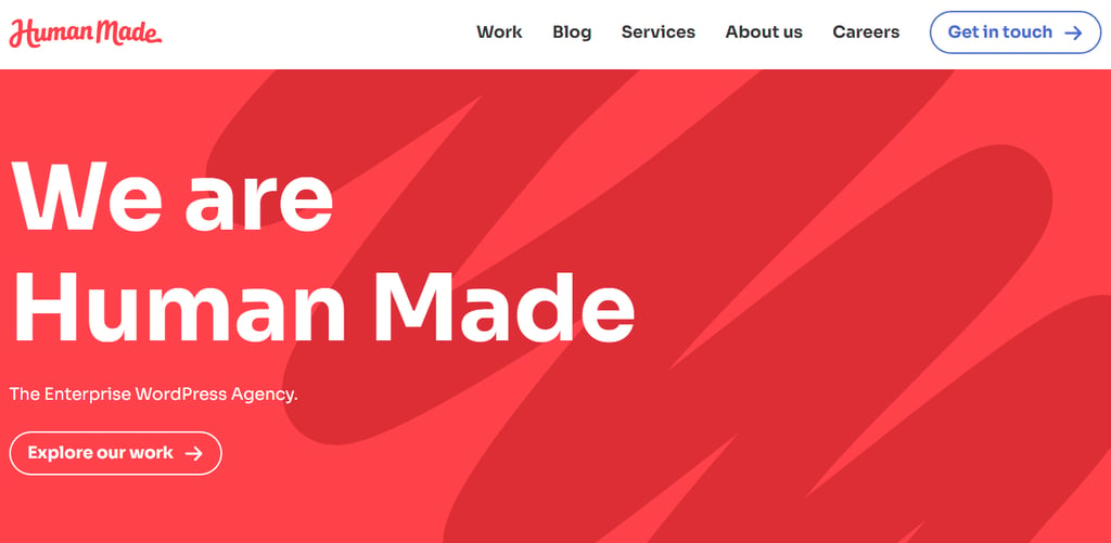 Human Made's homepage