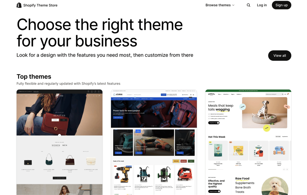 Shopify Theme Store